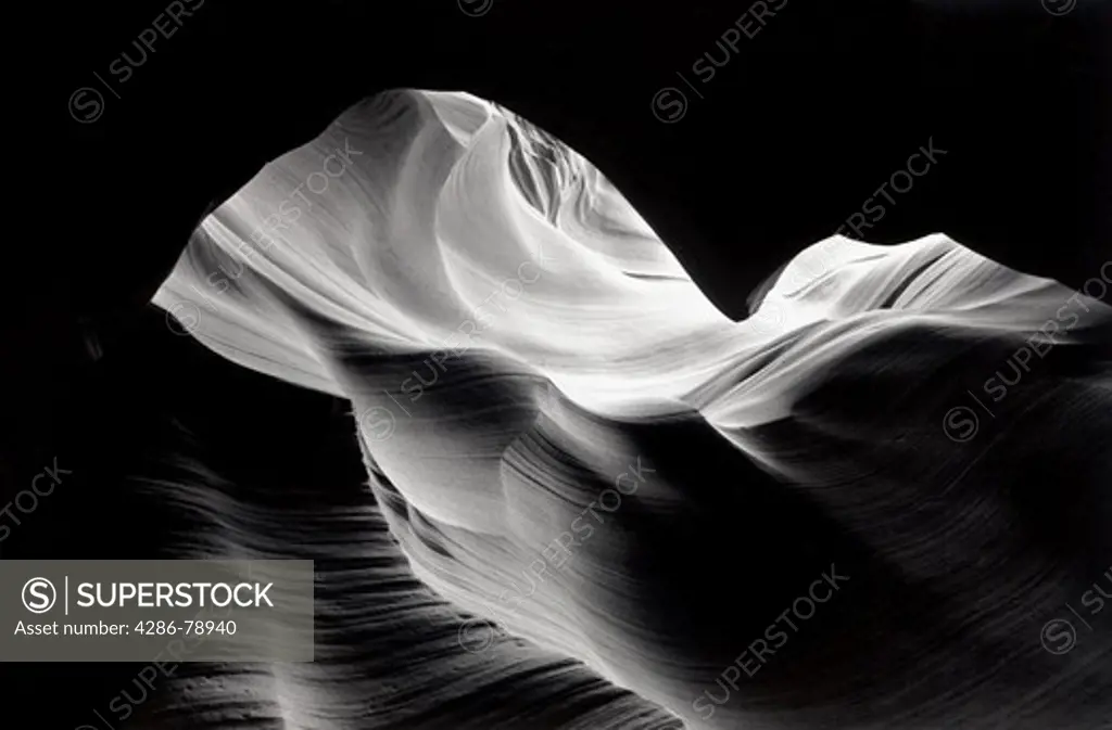 Sculpted by flashfloods from the 200 million year old  Navajo Sandstone Formation, Lower Antelope Canyon is considered one of the premier Slot Canyons in the Southwest United States. Navajo Reservation, Page, AZ