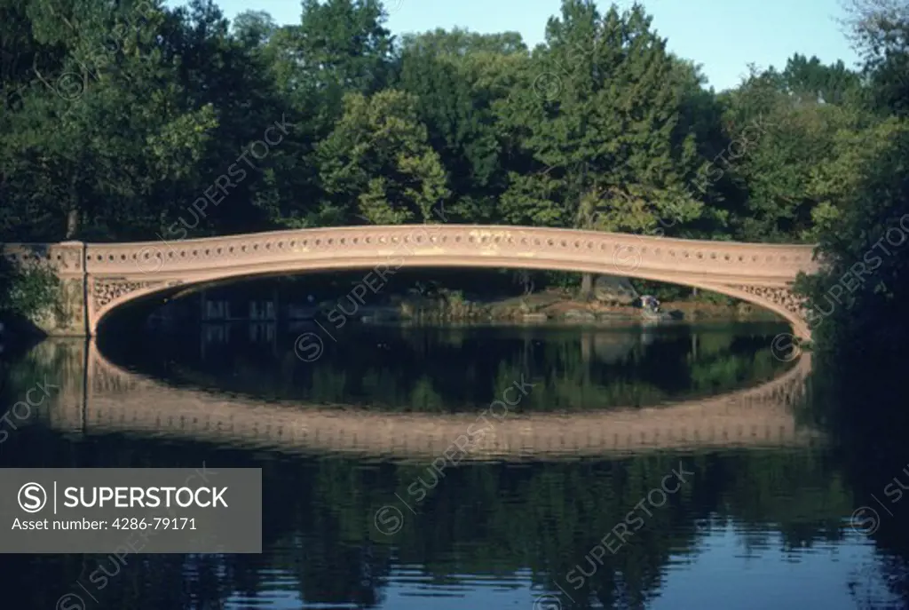 The Bow Bridge in New Yorks Central Park