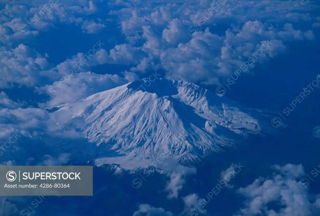 Aerial view of Mount St. Helens, WA