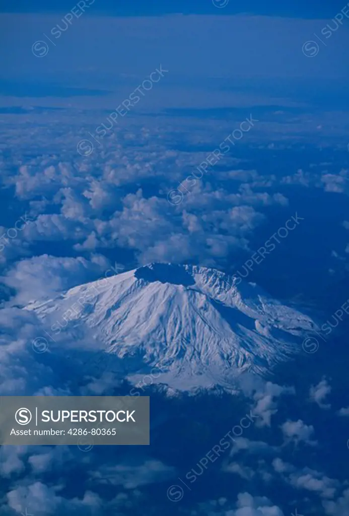 Aerial view of Mount St. Helens, WA