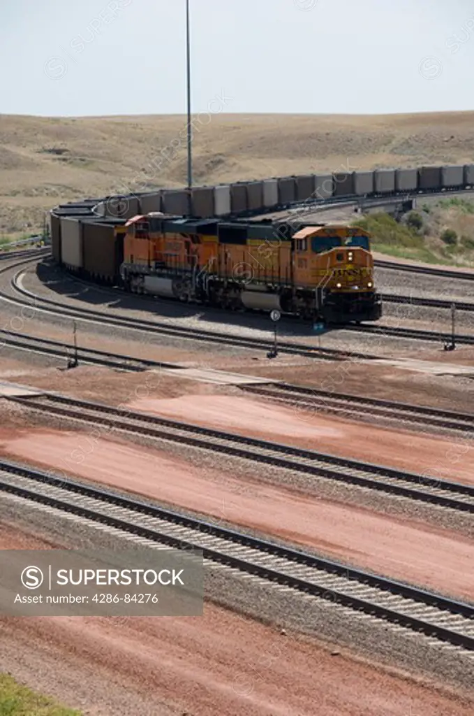 Coal train in Wyoming.