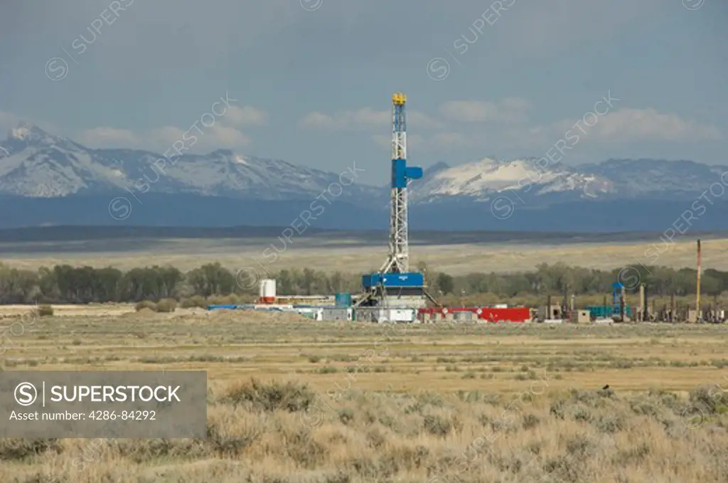Oil drilling in Wyoming.