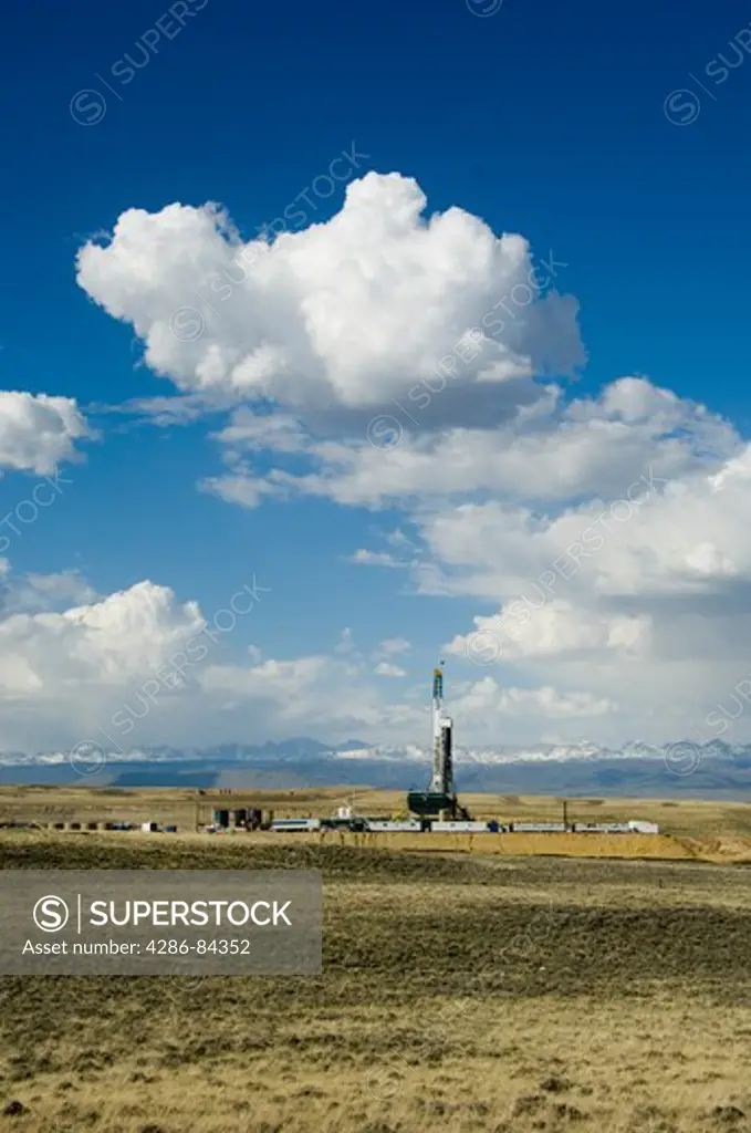 Oil drilling in Wyoming.