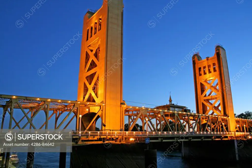 Tower Bridge Old Town Sacramento California