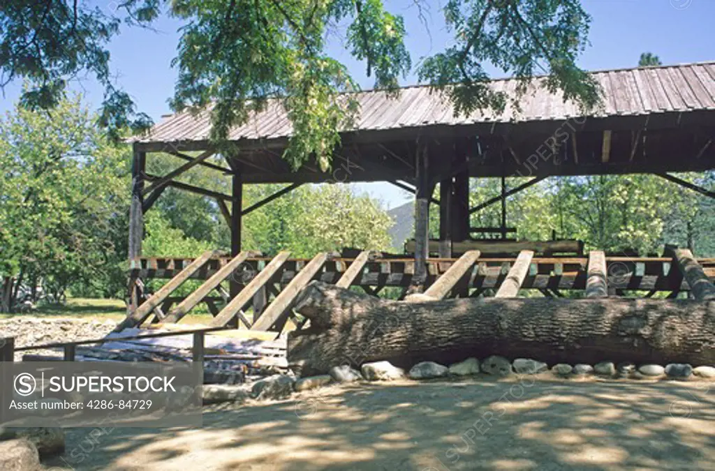 Reconstructed Sutters mill at Marshall Gold Discovery Site Coloma California