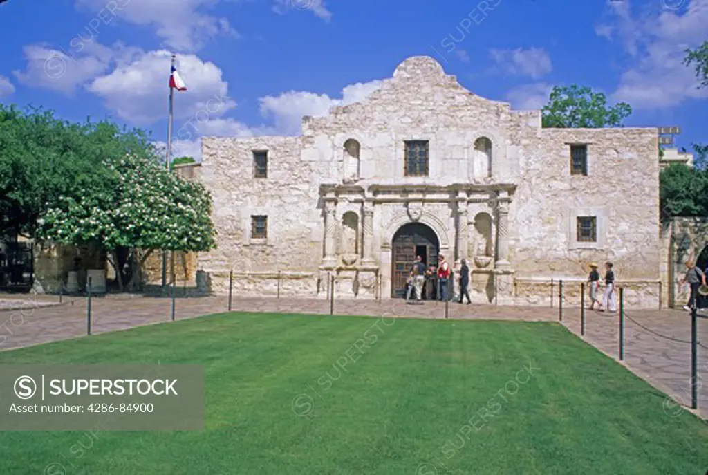 people at historic The Alamo San Antonio Texas