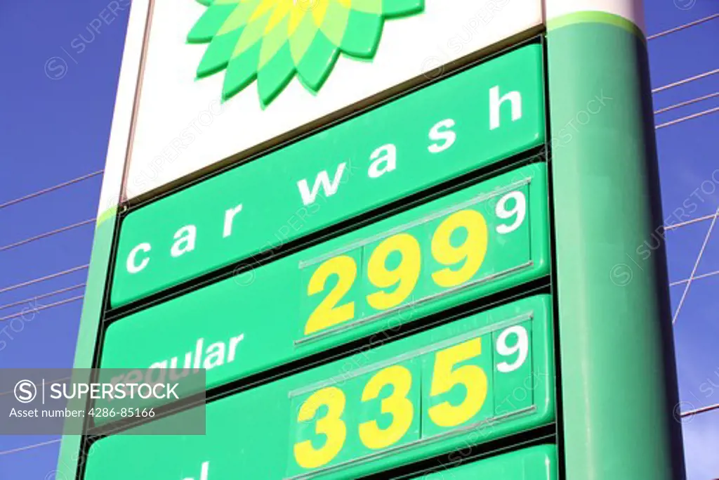 gas two ninety nine per gallon sign
