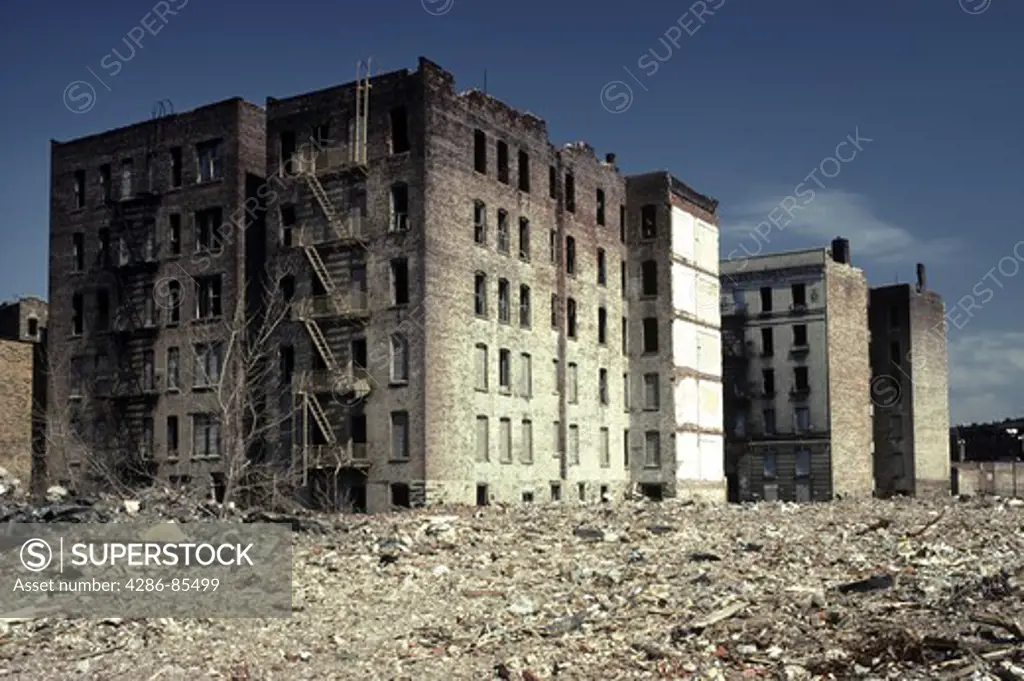 abandoned apartment buildings, Bronx, NY