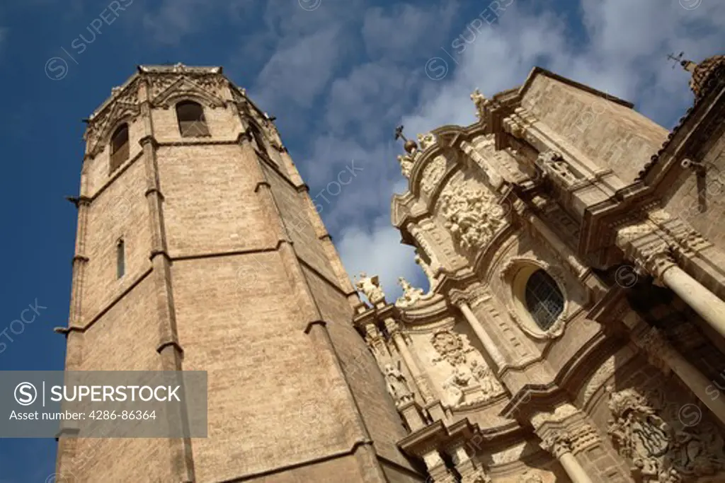 Saint Mary Cathedral and the Miguelete tower, Valencia, Spain