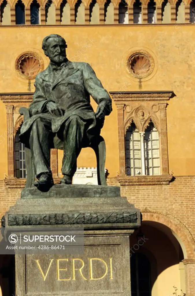 Statue of Giuseppe Verdi, Busseto, Italy