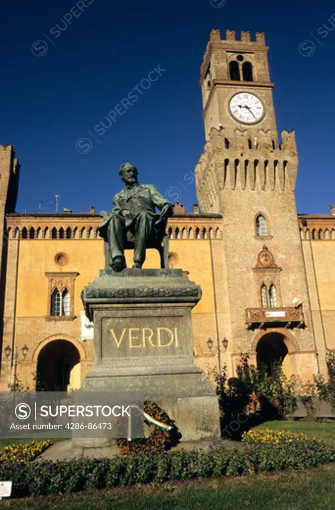 Statue of Giuseppe Verdi, Busseto, Italy