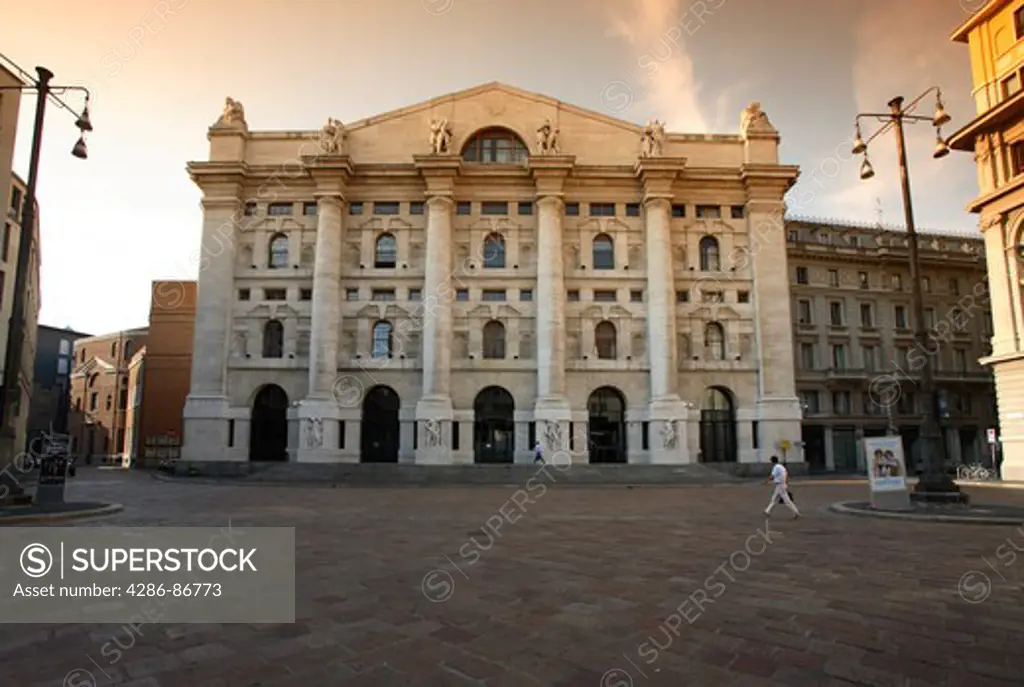 Palazzo Mezzanotte, the Stock Exchange Building, Milan, Italy