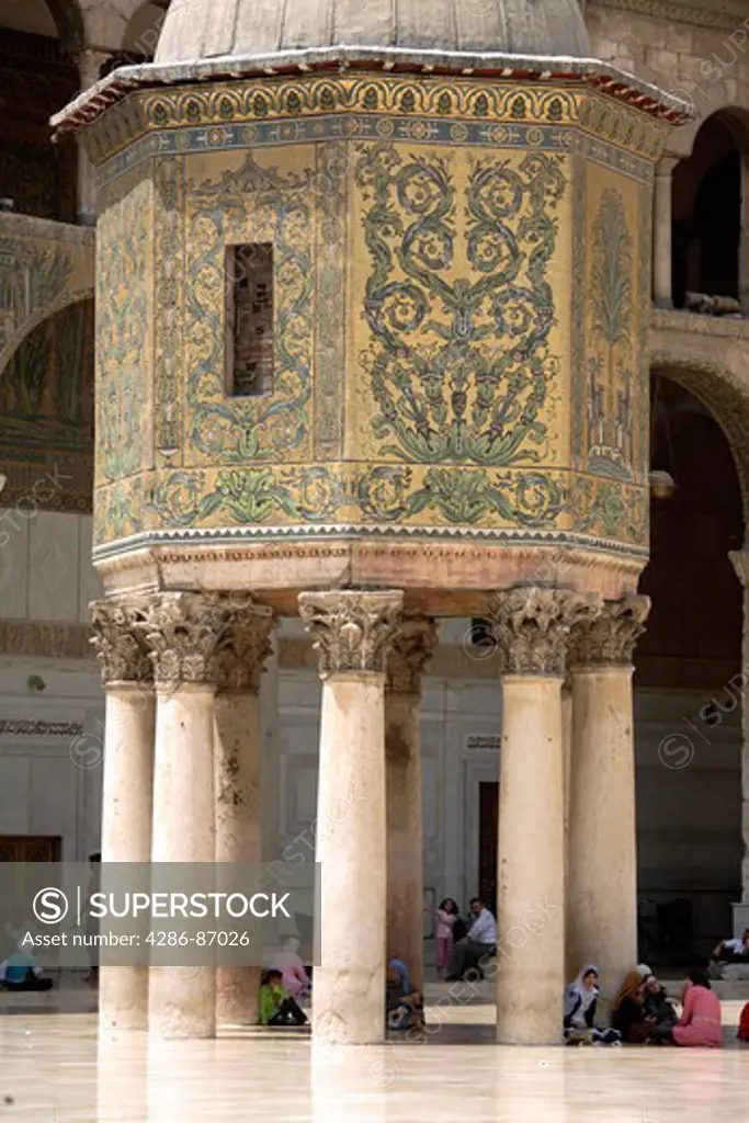 The dome of the Treasury at Umayyad Mosque, Damascus, Syria