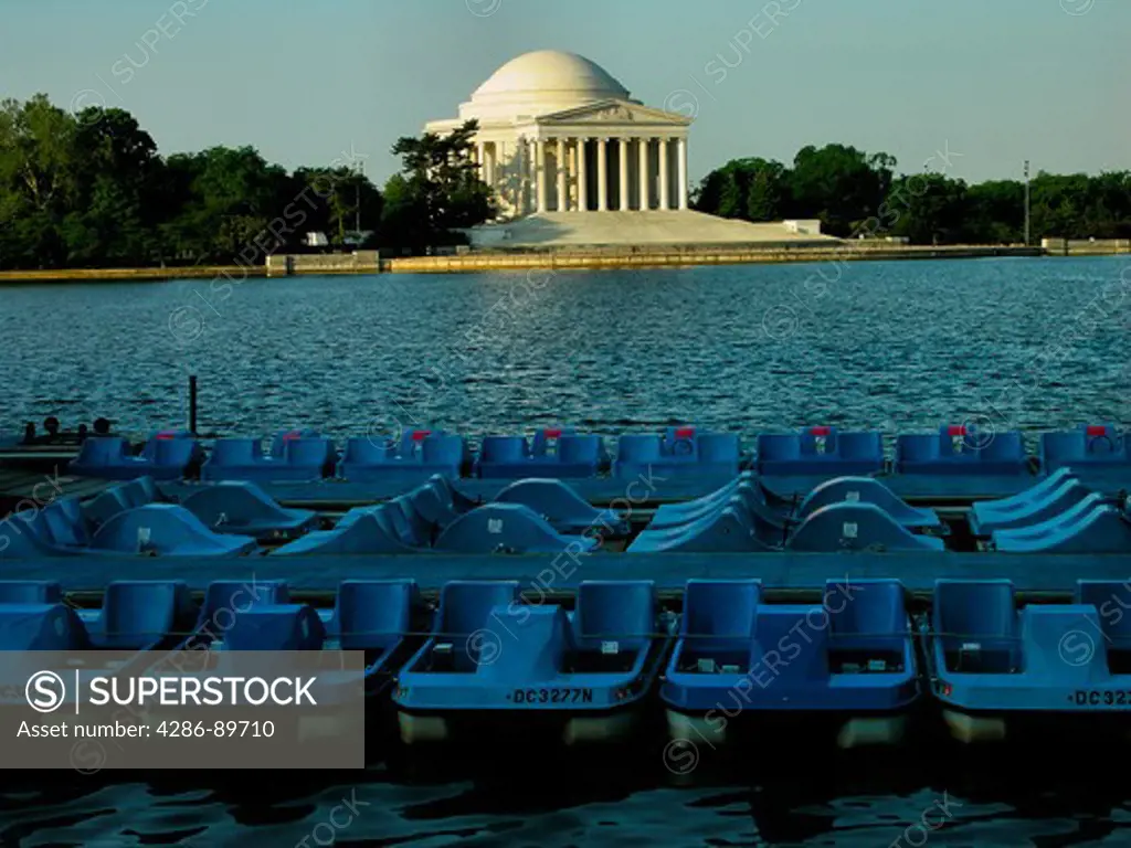 The Jefferson Memorial & Paddleboats, Tidal Basin, Washington, DC