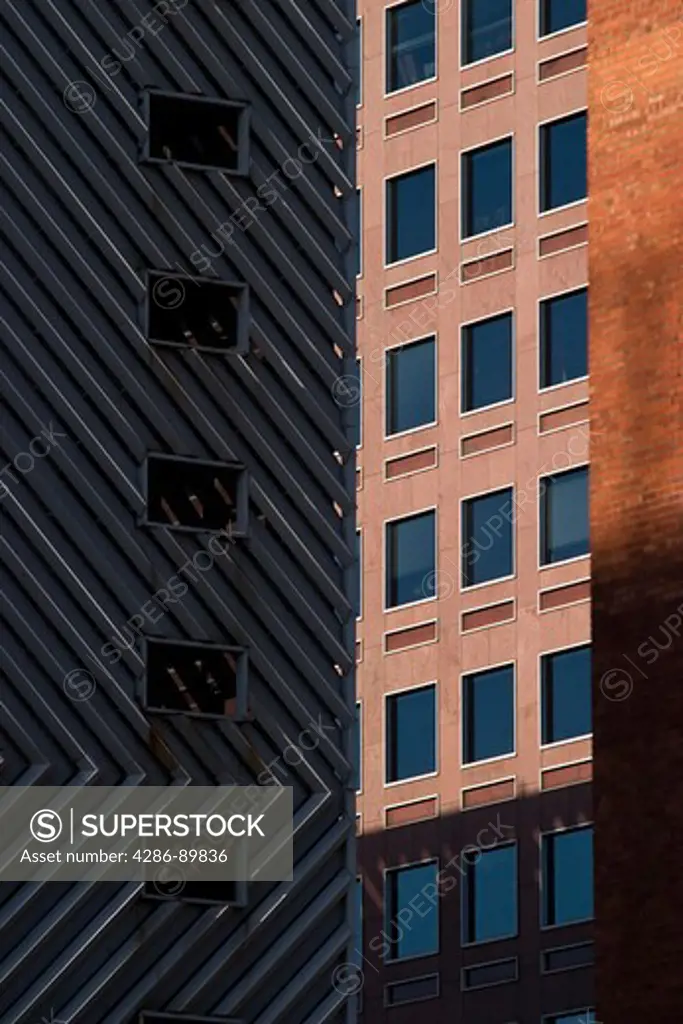 Abstract view of a building and its windows