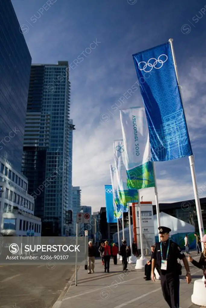 Security along the waterfront preparing for the 2010 Winter Olympic Games