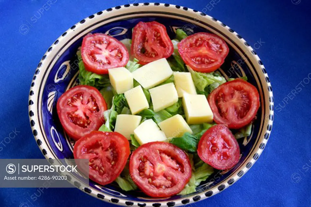 Greek Food. Fresh Mediterranean Salad
