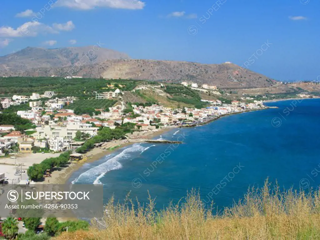 General view of Kalives, West Crete, Greece