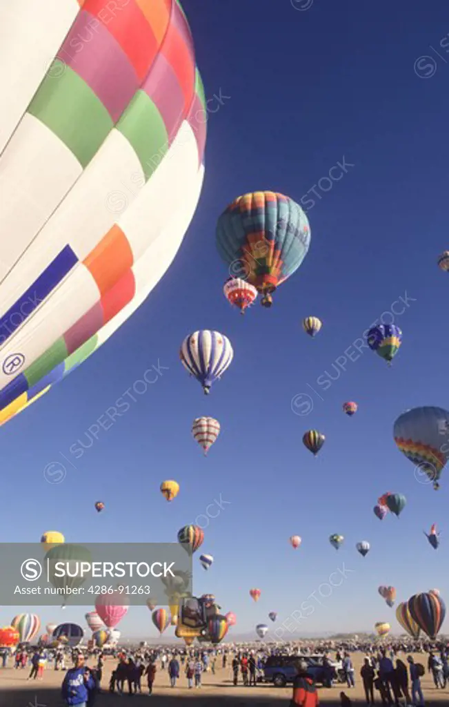 The International Balloon Festival in Albuquerque, New Mexico is the largest hot air balloon event in the world.