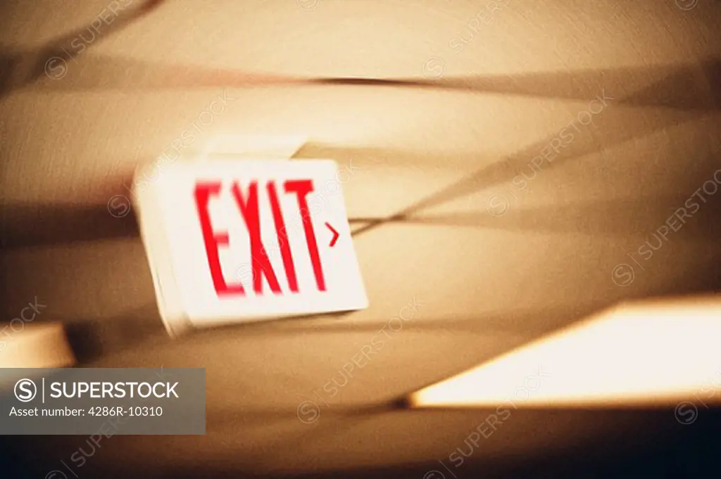 Exit sign  -