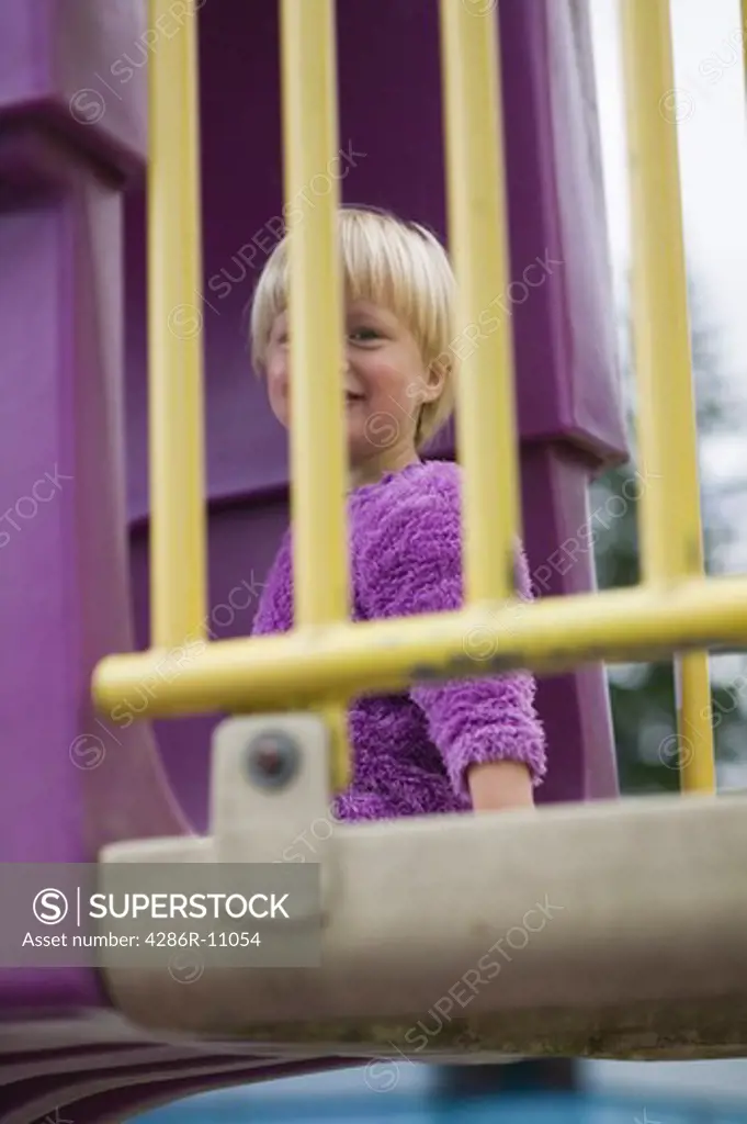 2 year old girl at play ground.MR-0401