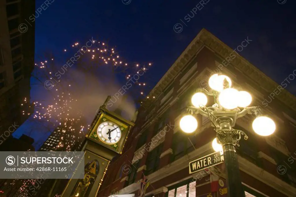 Gastown Steam Clock, Water Street, Vancouver, BC, Canada.No Property Release