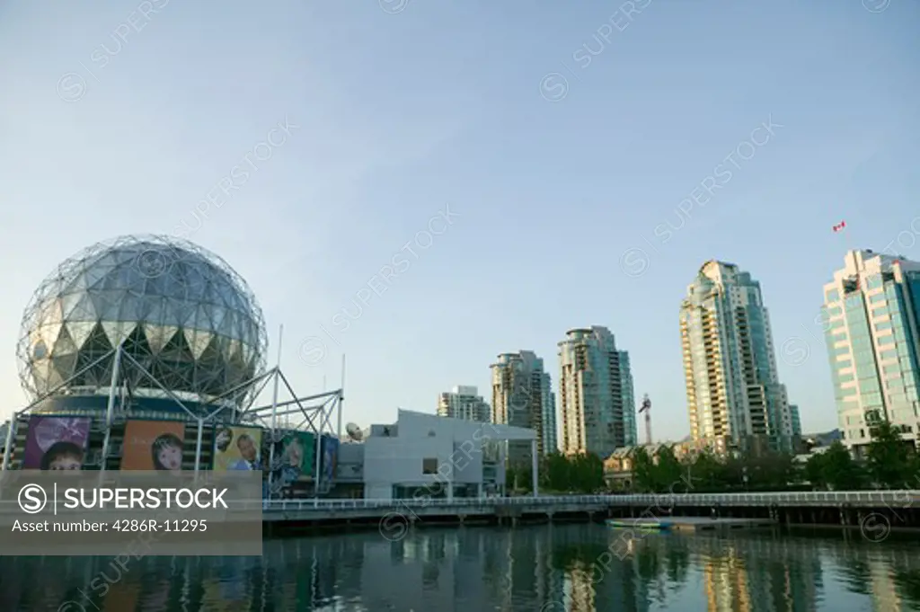 Vancouver, British Columbia, Canada, Science World, City Gate development.-