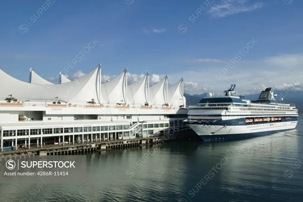 Vancouver, British Columbia, Canada. Canada Place Convention Center and Cruise Ship Terminal.-