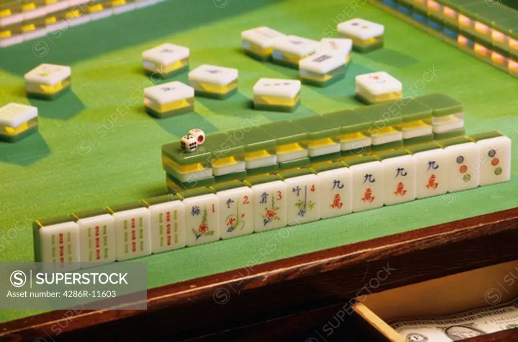 Mah Jong gambling game.