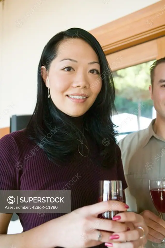 Asian Friends With a Glass of Wine, MR-0560 MR-0564 PR-0505