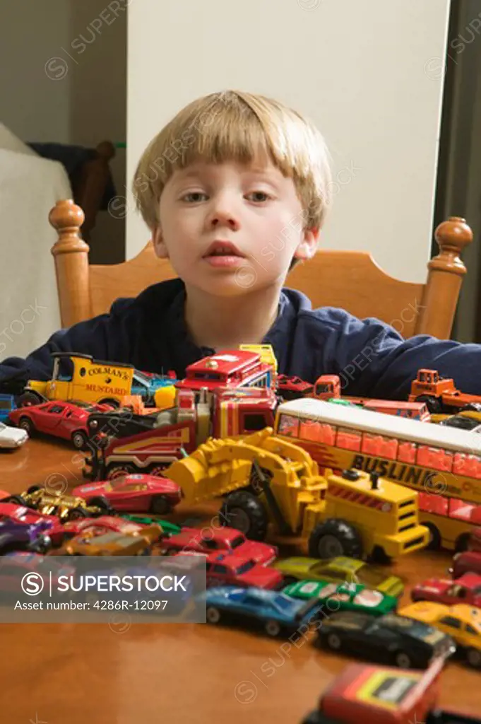 3 Year Old Boy and His Car Collection, MR-0618