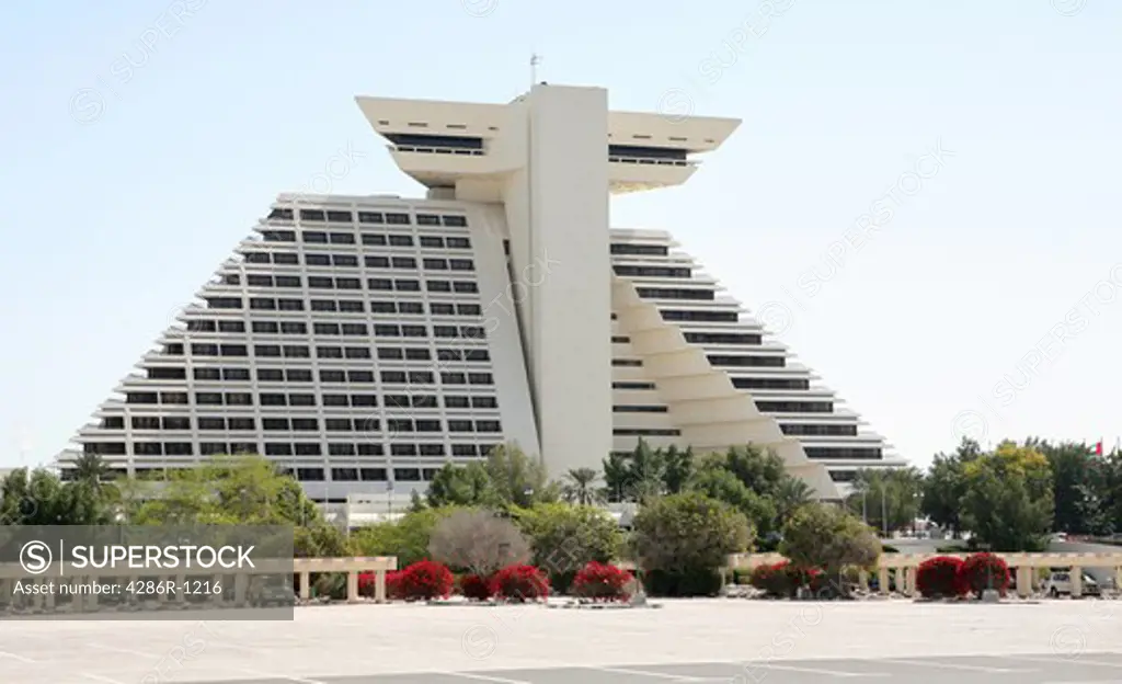 The Doha Sheraton Hotel and Resort, one of Qatar's oldest luxury hotels.
