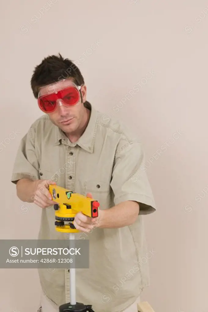 Man With a Laser Level