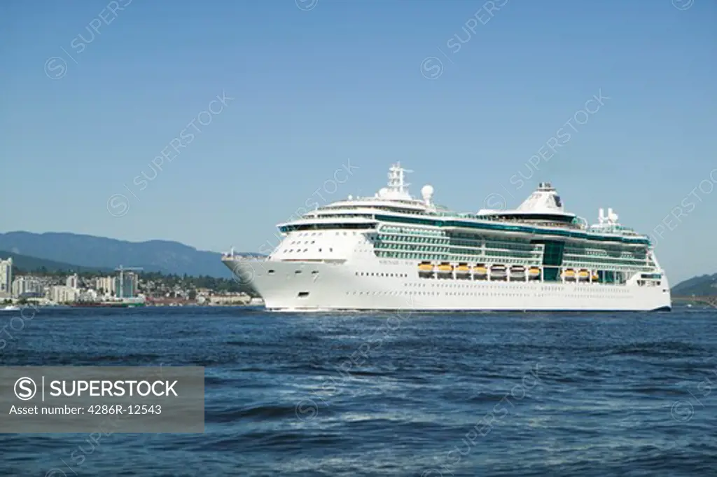 Serenade of the Seas Cruise Ship Leaving Vancouver BC Canada