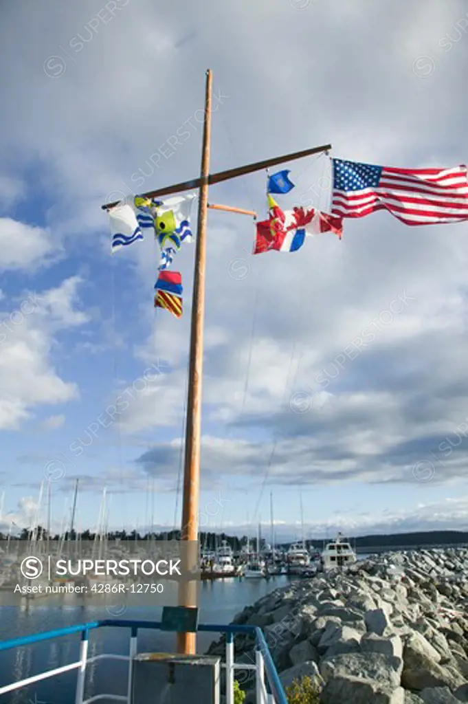 Flags Sidney British Columbia Canada