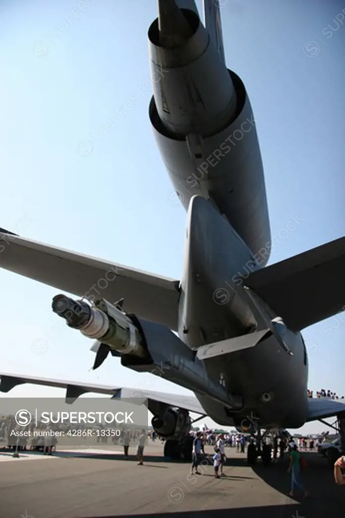 Rear of KC-10A Extender showing mid-air refuelling nozzle - Abbotsford Air Show 2006