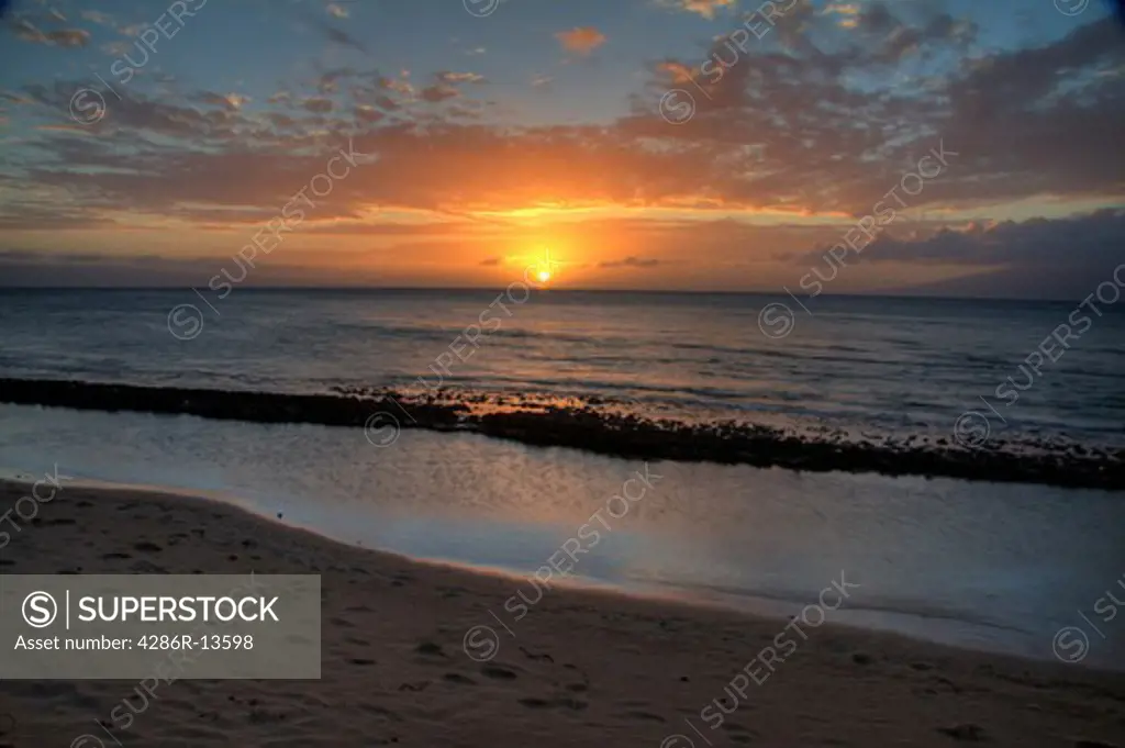 Another famous Maui sunset from Honokowai
