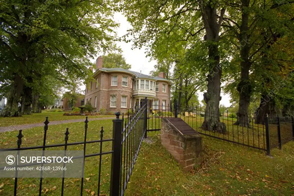 Fairholm estate, built in the 1830s is a national historic building, Charlottetown, Prince Edward Island, Canada