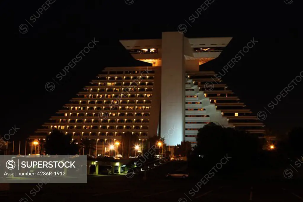 The Doha Sheraton Hotel and Resort, one of the longest-established luxury hotels in the Qatari capital.