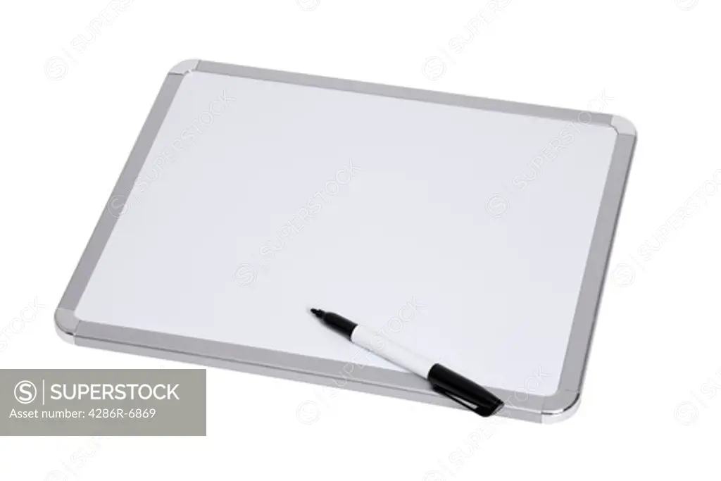 Dry erase board with pen