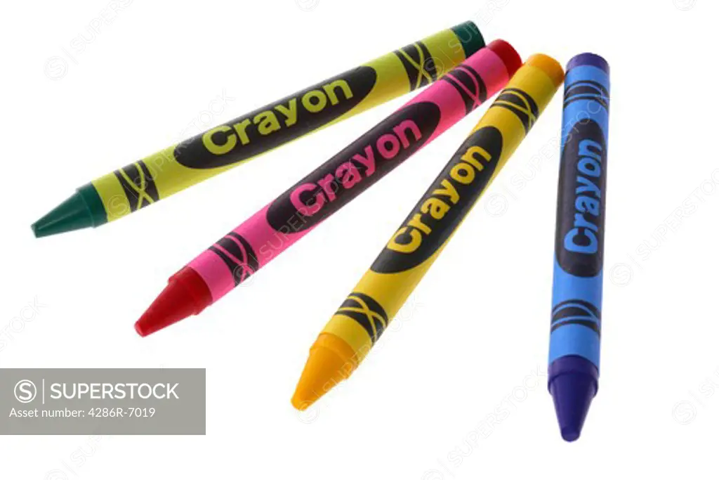 Four color crayons