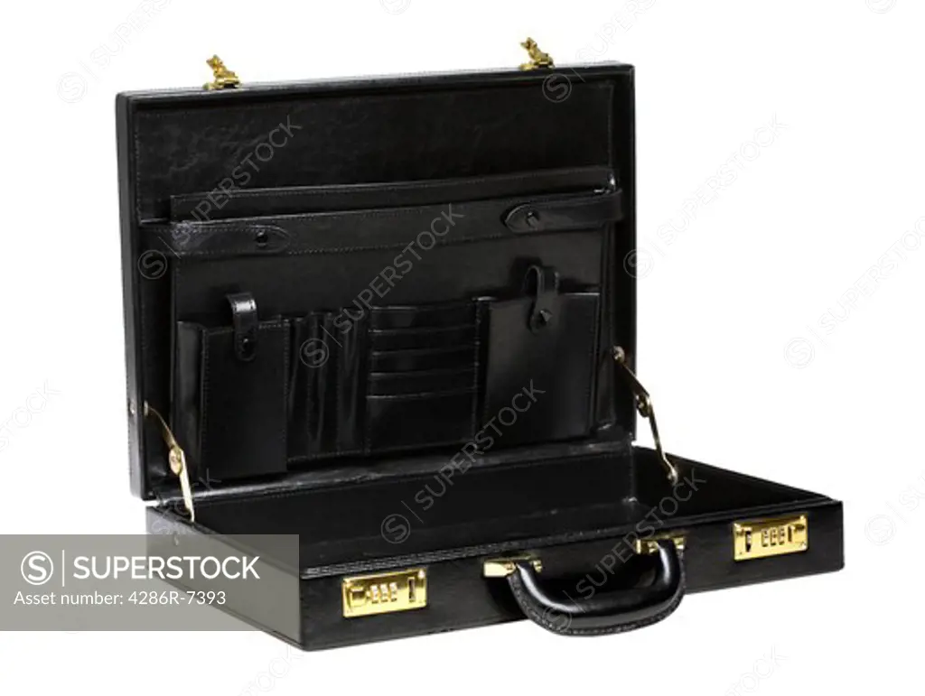 Open briefcase