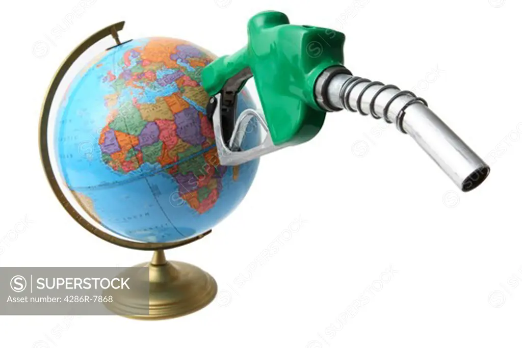 Gas nozzle coming out of globe