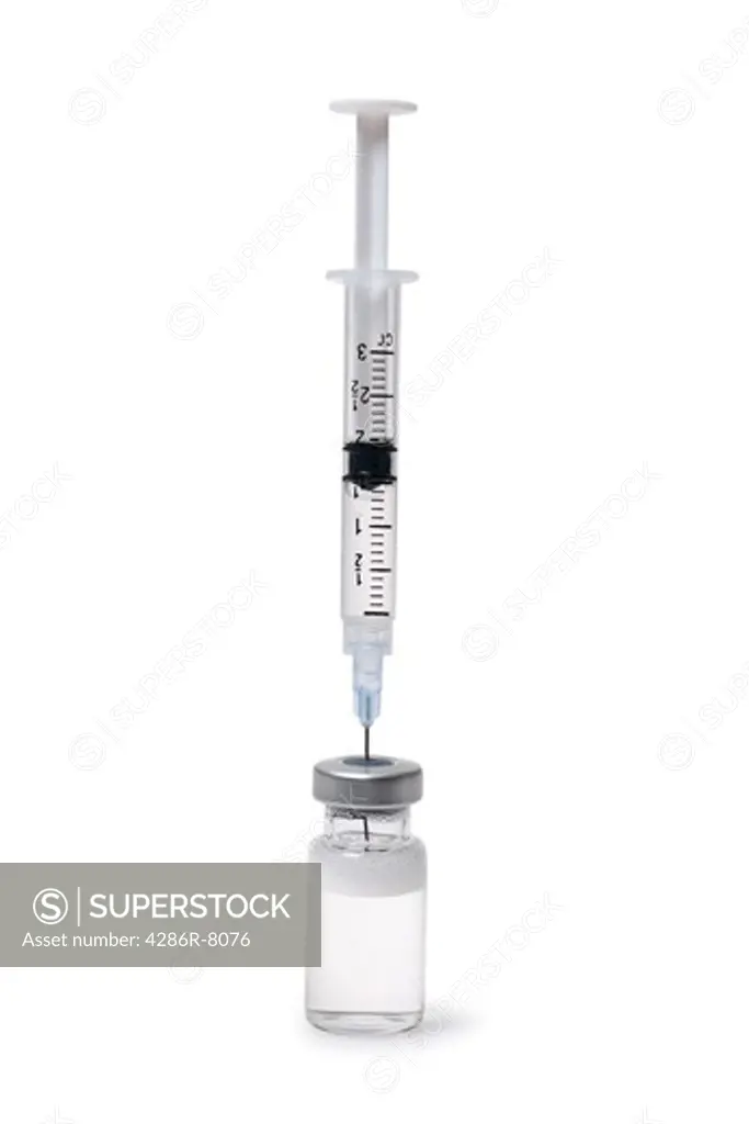 Syringe and medicine