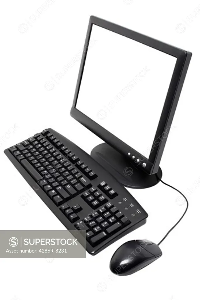 Personal computer with blank screen