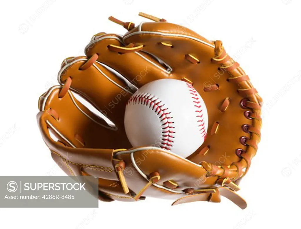 Baseball and mitt