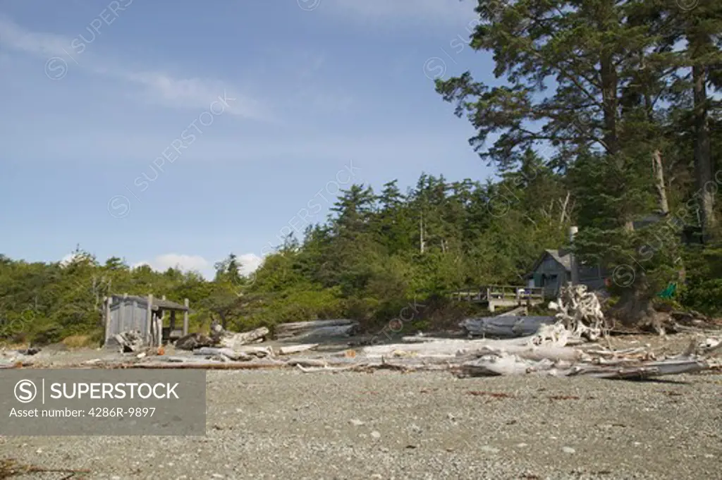Gwaii Haanas National Park Reserve, Queen Charlotte Islands British Columbia Canada. Hotspring Island (Gandl K'in Gwaayaay)   No Property Release