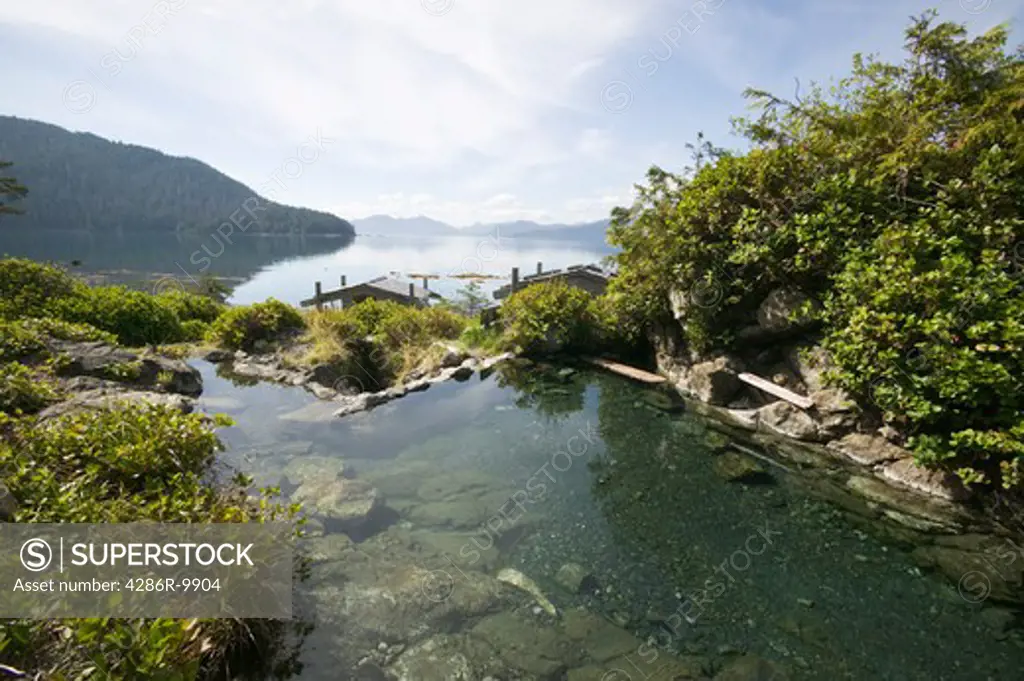 Gwaii Haanas National Park Reserve, Queen Charlotte Islands British Columbia Canada. Hotspring Island (Gandl K'in Gwaayaay)   No Property Release