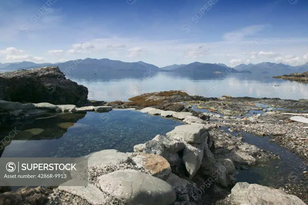 Gwaii Haanas National Park Reserve, Queen Charlotte Islands British Columbia Canada. Hotspring Island (Gandl K'in Gwaayaay)   -