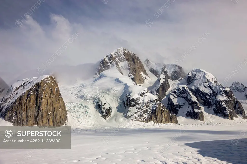 Scenic View Of Ruth Glacier In The Alaska Range, Interior, Alaska.